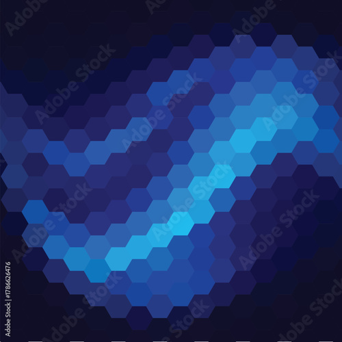 dark blue hexagon background. vector illustration. eps 10