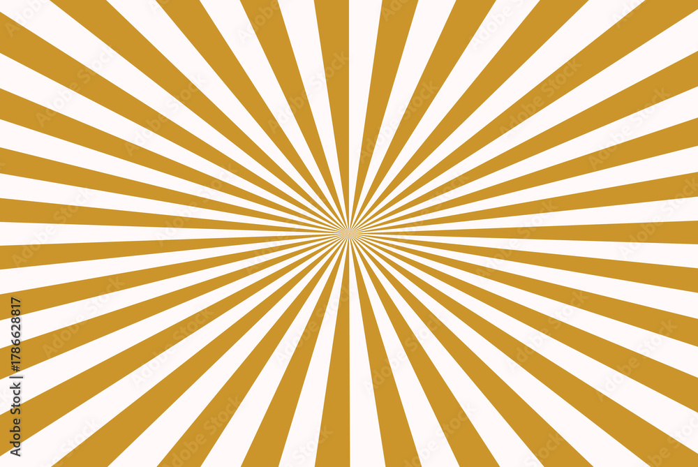Fototapeta premium DarkGoldenrod color and Snow color Sunburst for the background. Flag of japanese