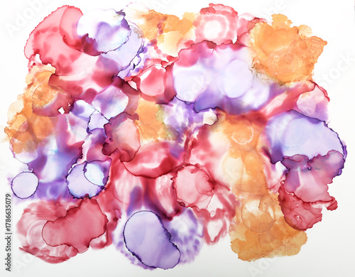 art background from ink-colored stains