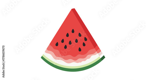 Juicy Watermelon Slice Summer Refreshment Isolated on Transparent Background Healthy Food