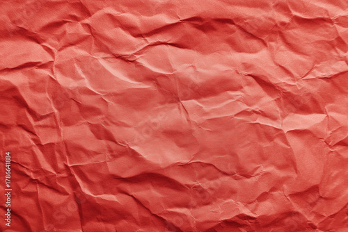 crumpled red paper texture