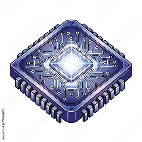 Advanced digital processor highlighting innovation in computing.