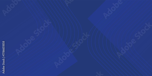 Abstract blue background with glowing geometric lines. Modern blue gradient square shape design. Futuristic technology concept. Suit for brochure, corporate, website, poster, banner, cover modern