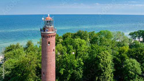 Lighthouse by Baltic sea in...