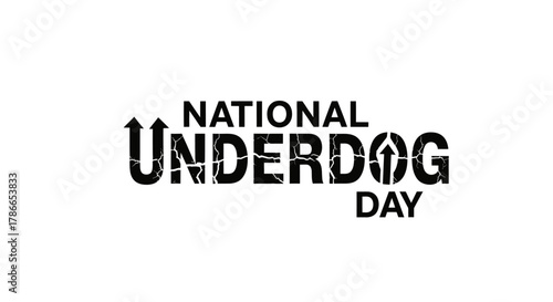 National Underdog Day Design for Print on Demand and Microstock