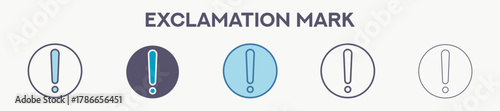 Exclamation Mark Icon Pack For Graphic Design - Multi Styles