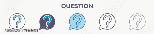 Question Icon Pack For Graphic Design - Multi Styles