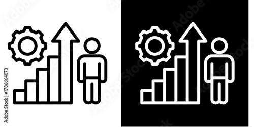 Personal Growth  Icon Set White Mix Style Collection
