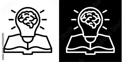 Wisdom  Icon Set White Mix Style Collection
