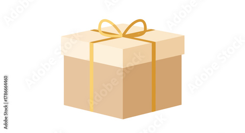 Gift Box Present with Ribbon, Festive Celebration, Holiday, Birthday, Surprise