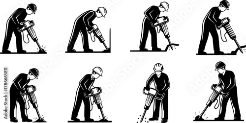 Farmer with shovel silhouette, Farmer using shovel silhouette, Farmer using shovel, Man with shovel, Shovel silhouette, Man with shovel silhouette 
