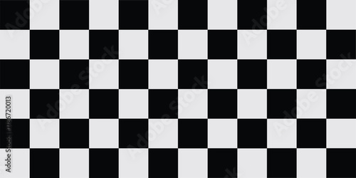 Black and white checkered pattern, Checkerboard seamless pattern