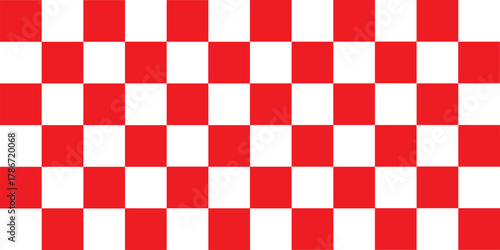 red and white checkered pattern, Checkerboard seamless pattern
