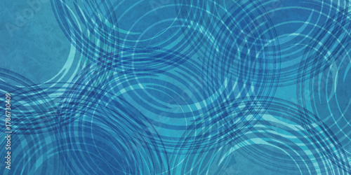 青　和柄　渦巻き　模様　背景