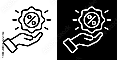 Promotion  Icon Set White Style Collection