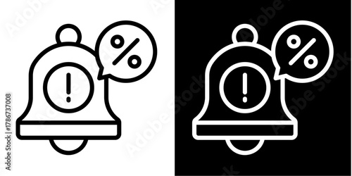 Discount  Icon Set White Style Collection