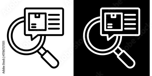 Search  Icon Set White Style Collection