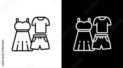 Fashion  White Icon Set Design