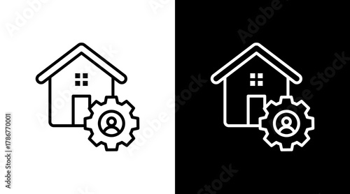 Development  White Icon Set Design