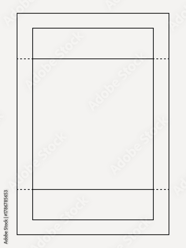 Minimal line, white, design element vector
