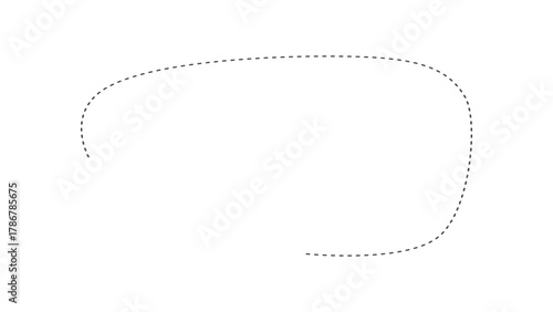 Simple dotted line copyspace vector
