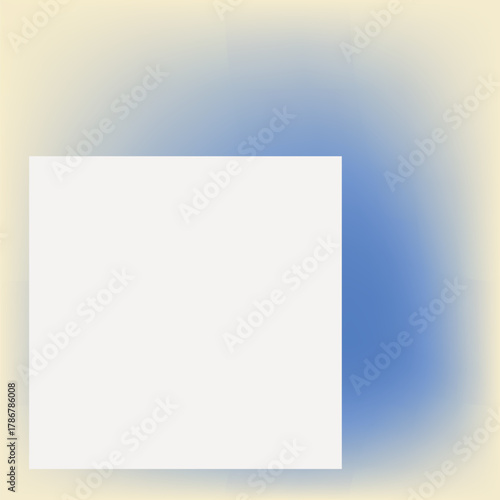 Blue and yellow aesthetic aesthetic gradient frame editable vector