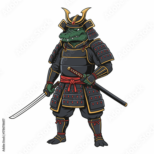 Prajurit ksatria baja dengan pedang, helm, dan kostum, ilustrasi vektor kartun fantasi