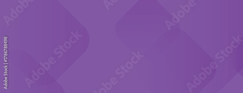 Purple background with geometric shapes. The background is smooth and purple, featuring overlapping translucent squares. Vector. Gradient geometric background. Purple background vector.