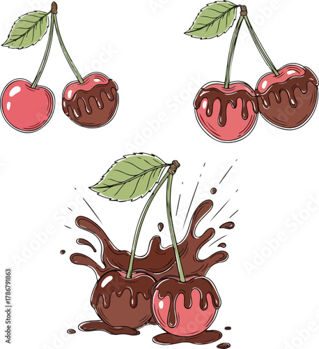 Celebrate National Chocolate Covered Cherry Day with this sweet design, perfect for invitations, posters, and social media campaigns that bring joy and flavor