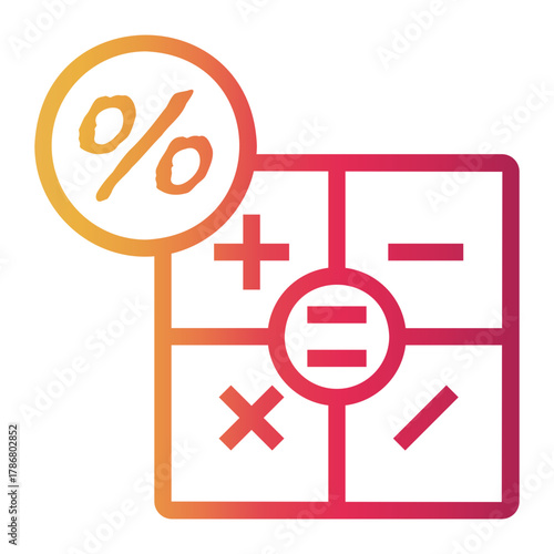 price Line Gradient Icon