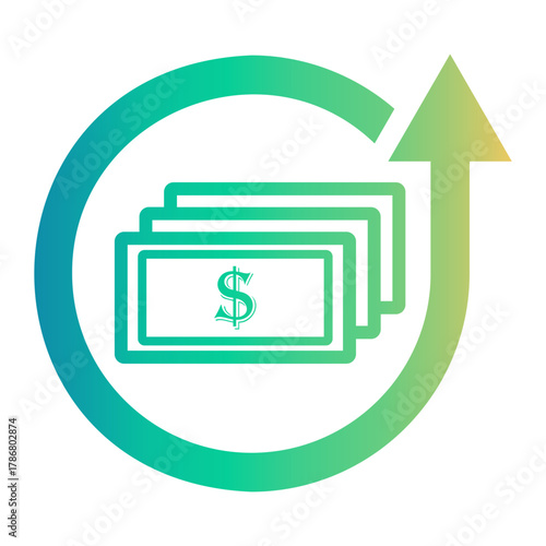 price Line Gradient Icon