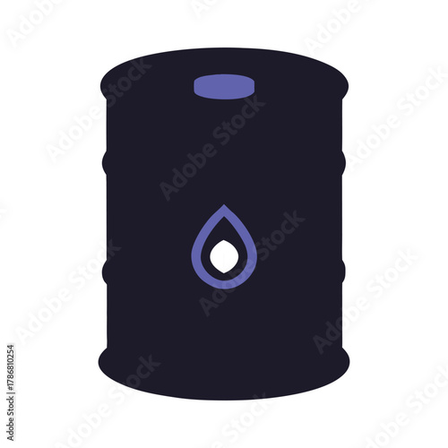 Oil barrel vector illustration.