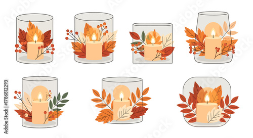 Beautiful Autumnal Candle Arrangements for Cozy Home Decor and Seasonal Ambiance