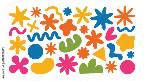 Vibrant abstract colorful arrow design with multiple color gradients and geometric shapes