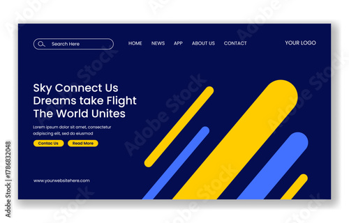 International Civil Aviation Day Flat Cartoon Hand Drawn Illustration For Social Media Landing Page