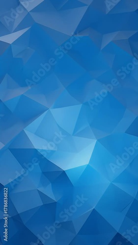 Abstract Blue Polygonal Geometric Background Motion Graphic Loop