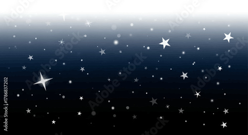 Starry Night Sky with Twinkling Stars A Beautiful Illustration