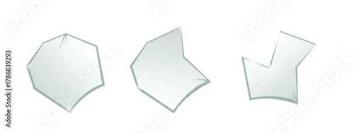 Broken glass vector abstract shatter sharp vector fragment of shattered window