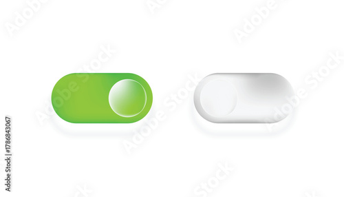 Glassmorphism Toggle Switches, Holographic UI Design Elements