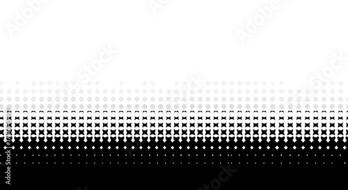 Black and White Halftone Fade Pattern for Modern Designs