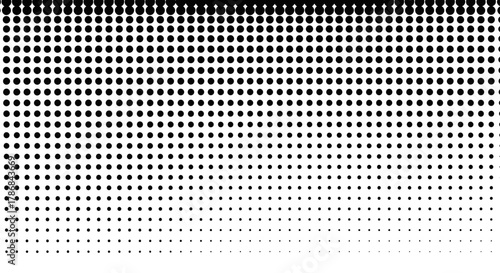 Dynamic Dot Pattern A Gradual Transition from Dense to Sparse Arrangement, Ideal for Modern Designs and Creative Projects