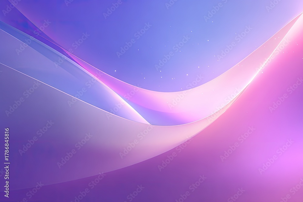 Fototapeta premium Abstract Background With Soft Purple Pink And Blue Gradient Waves