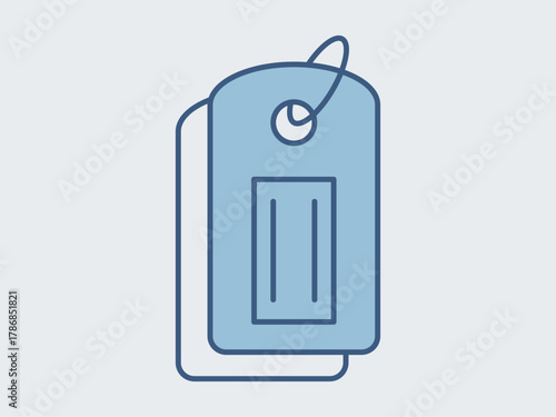 Tag icon. Supermarket icon vector. Outline vector icons. Flat illustration concept.