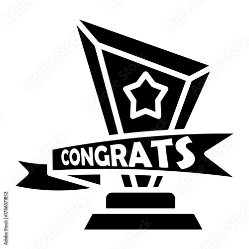 congratulation Solid icon