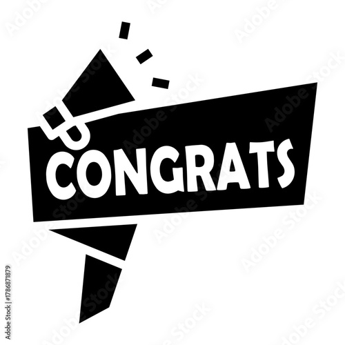 congratulation Solid icon