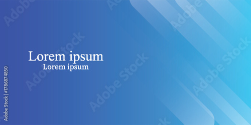 Abstract blue background with diagonal lines. Dynamic shapes composition.