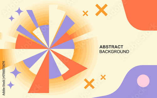 A vibrant abstract background featuring geometric shapes and soft colors, perfect for creative projects, presentations, or digital art, evoking a sense of modernity and playfulness.