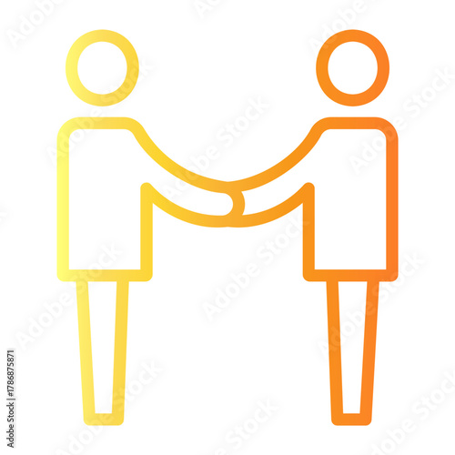 congratulation Line Gradient Icon