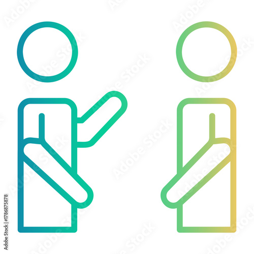 congratulation Line Gradient Icon