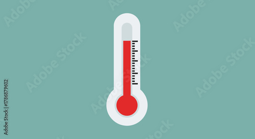 Thermometer showing high temperature with transparent background